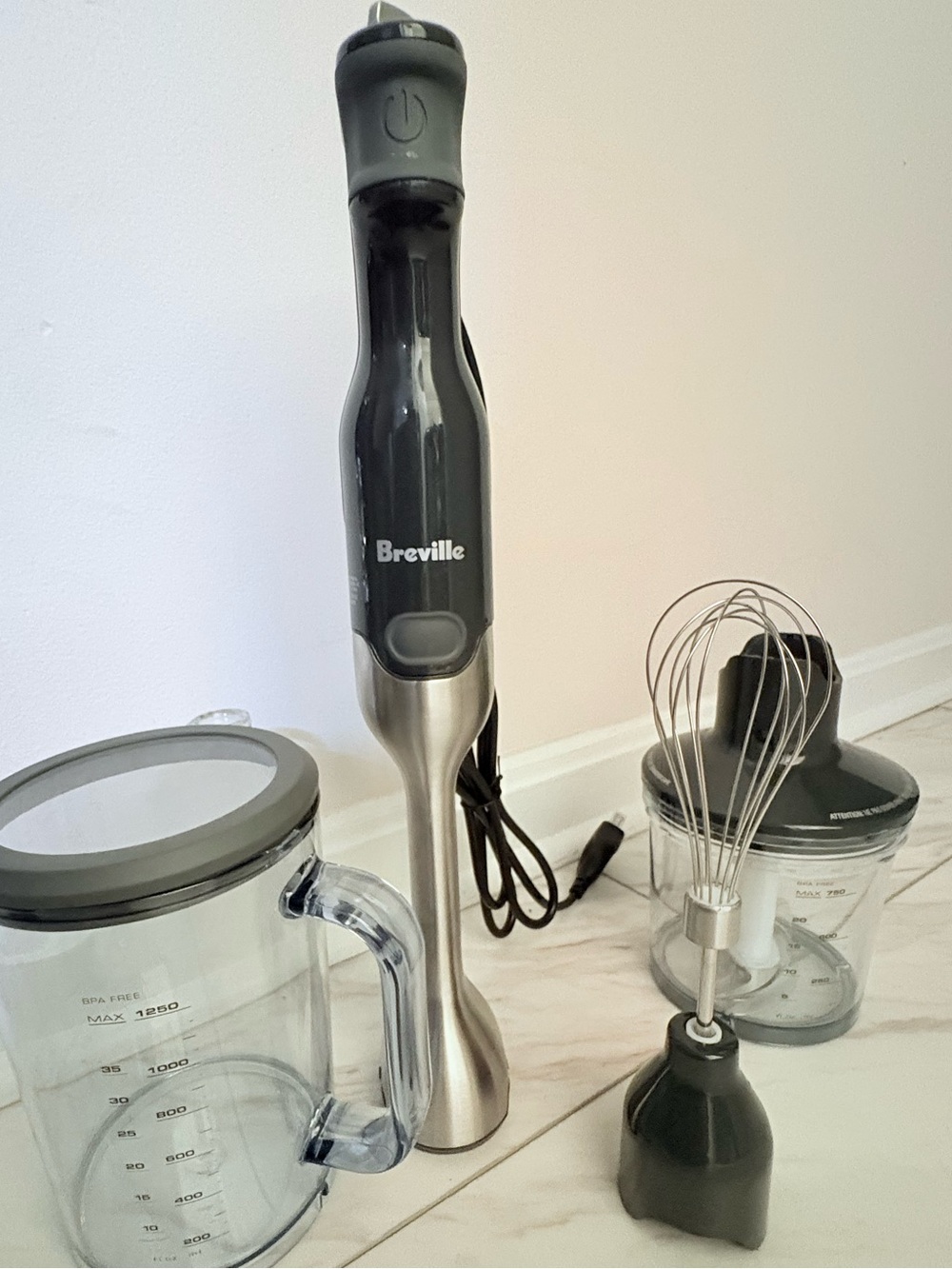 Breville NEW BSB510XL Control Grip Immersion Blender Brushed Stainless Steel